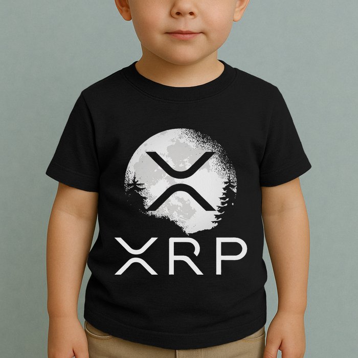 Ripple Coin Xrp Ledger Moon Cryptocurrency Bull Market Toddler T-Shirt