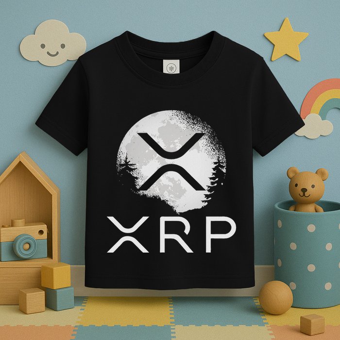 Ripple Coin Xrp Ledger Moon Cryptocurrency Bull Market Toddler T-Shirt