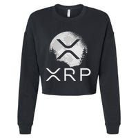 Ripple Coin Xrp Ledger Moon Cryptocurrency Bull Market Cropped Pullover Crew