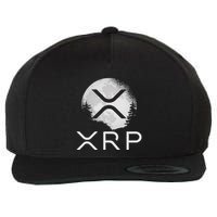 Ripple Coin Xrp Ledger Moon Cryptocurrency Bull Market Wool Snapback Cap