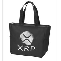 Ripple Coin Xrp Ledger Moon Cryptocurrency Bull Market Zip Tote Bag
