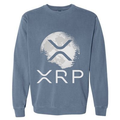 Ripple Coin Xrp Ledger Moon Cryptocurrency Bull Market Garment-Dyed Sweatshirt