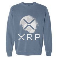 Ripple Coin Xrp Ledger Moon Cryptocurrency Bull Market Garment-Dyed Sweatshirt