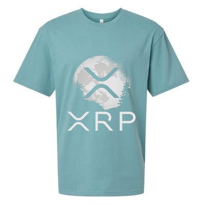 Ripple Coin Xrp Ledger Moon Cryptocurrency Bull Market Sueded Cloud Jersey T-Shirt