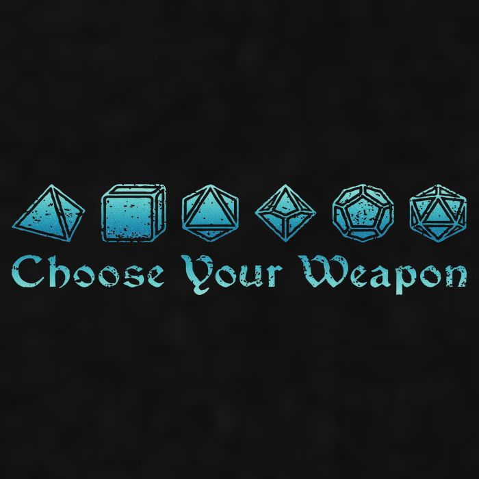 Rpg Choose Your Weapon Dice Rpg Ladies PosiCharge Tri-Blend Wicking Tank