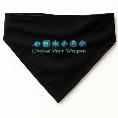 Rpg Choose Your Weapon Dice Rpg USA-Made Doggie Bandana