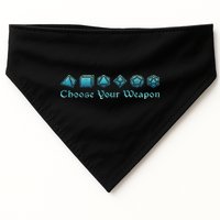 Rpg Choose Your Weapon Dice Rpg USA-Made Doggie Bandana