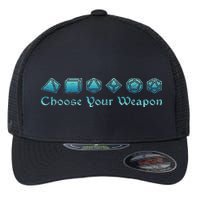 Rpg Choose Your Weapon Dice Rpg Flexfit Unipanel Trucker Cap