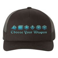 Rpg Choose Your Weapon Dice Rpg Yupoong Adult 5-Panel Trucker Hat