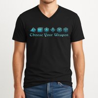 Rpg Choose Your Weapon Dice Rpg V-Neck T-Shirt