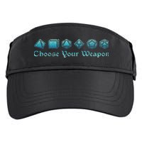 Rpg Choose Your Weapon Dice Rpg Adult Drive Performance Visor