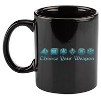 Rpg Choose Your Weapon Dice Rpg 11oz C Handle Ceramic Mug