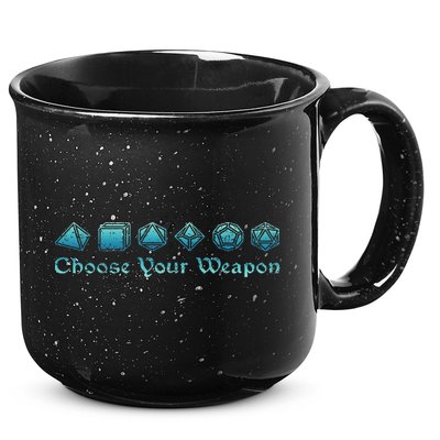 Rpg Choose Your Weapon Dice Rpg 15oz Campfire Ceramic Mug