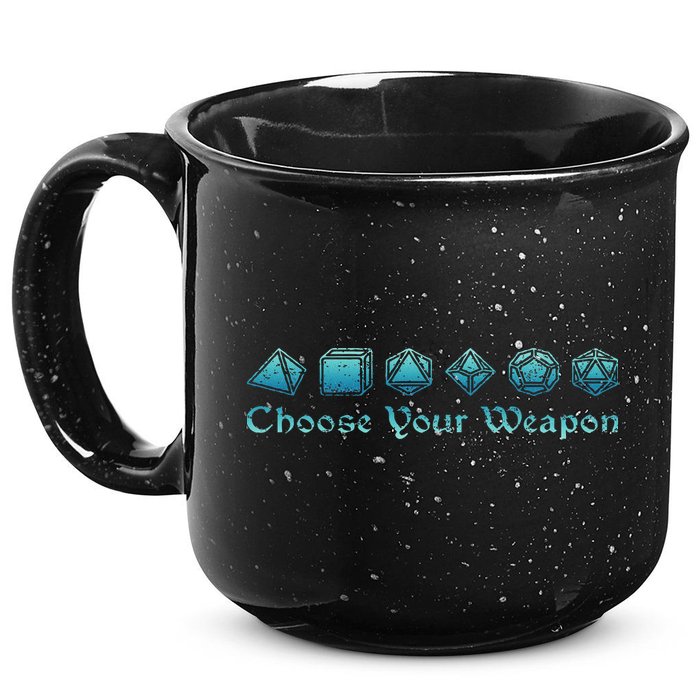 Rpg Choose Your Weapon Dice Rpg 15oz Campfire Ceramic Mug