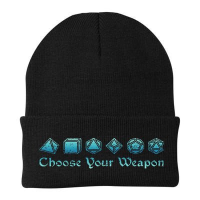 Rpg Choose Your Weapon Dice Rpg Knit Cap Winter Beanie