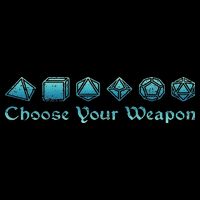Rpg Choose Your Weapon Dice Rpg Drawstring Bag