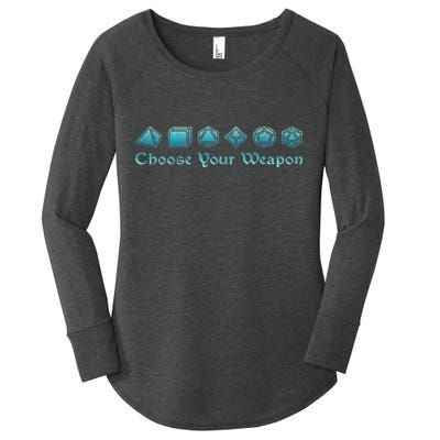 Rpg Choose Your Weapon Dice Rpg Women's Perfect Tri Tunic Long Sleeve Shirt