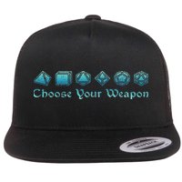 Rpg Choose Your Weapon Dice Rpg Flatbill Hat