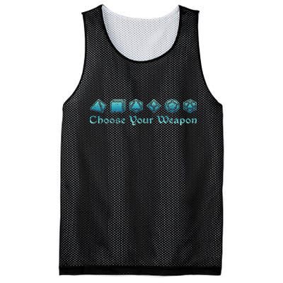 Rpg Choose Your Weapon Dice Rpg Mesh Reversible Basketball Jersey Tank