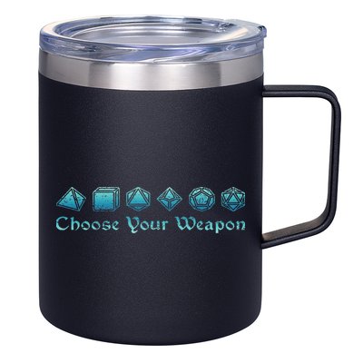 Rpg Choose Your Weapon Dice Rpg 12oz Stainless Steel Coffee Mug