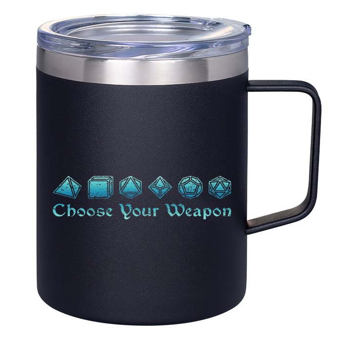 Rpg Choose Your Weapon Dice Rpg 12oz Stainless Steel Coffee Mug