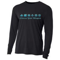 Rpg Choose Your Weapon Dice Rpg Cooling Performance Long Sleeve Crew