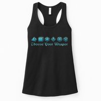 Rpg Choose Your Weapon Dice Rpg Womens Tank Top