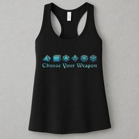Rpg Choose Your Weapon Dice Rpg Womens Tank Top