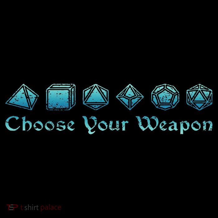 Rpg Choose Your Weapon Dice Rpg Womens Tank Top