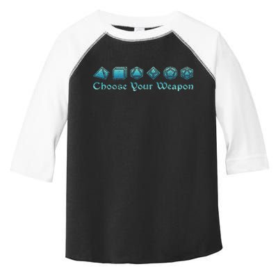 Rpg Choose Your Weapon Dice Rpg Toddler Fine Jersey T-Shirt