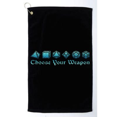 Rpg Choose Your Weapon Dice Rpg Golf Towel