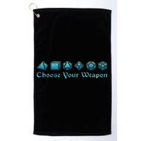 Rpg Choose Your Weapon Dice Rpg Golf Towel