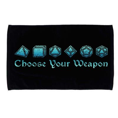 Rpg Choose Your Weapon Dice Rpg Microfiber Hand Towel