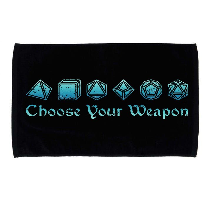 Rpg Choose Your Weapon Dice Rpg Microfiber Hand Towel