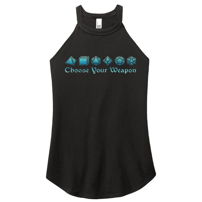 Rpg Choose Your Weapon Dice Rpg Women's Perfect Tri Rocker Tank