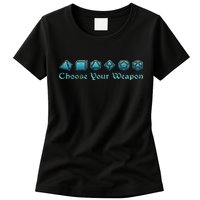 Rpg Choose Your Weapon Dice Rpg Womens T-Shirt