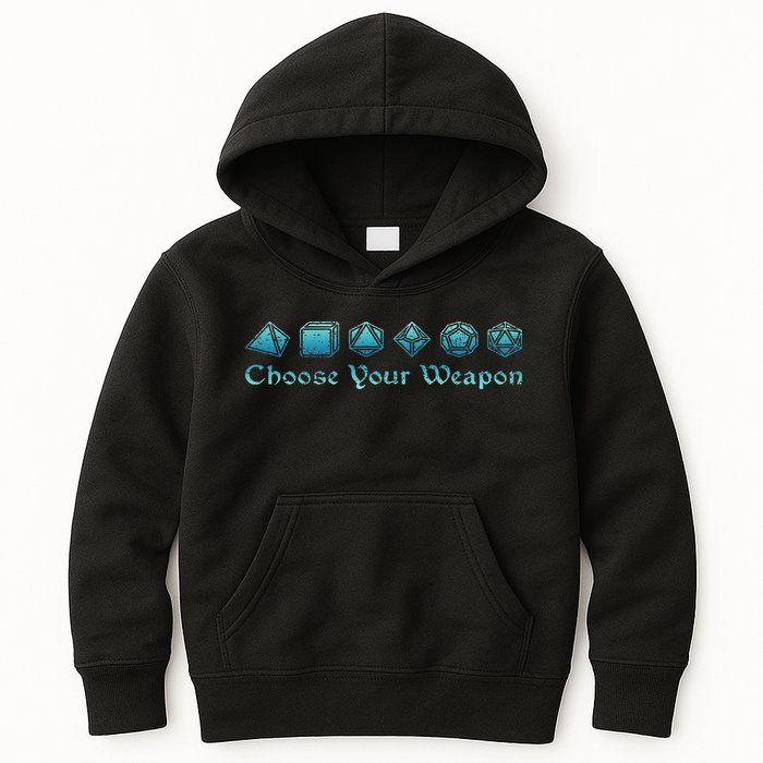 Rpg Choose Your Weapon Dice Rpg Kids Hoodie