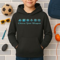 Rpg Choose Your Weapon Dice Rpg Kids Hoodie