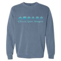 Rpg Choose Your Weapon Dice Rpg Garment-Dyed Sweatshirt