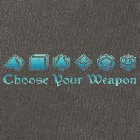 Rpg Choose Your Weapon Dice Rpg Cotton Canvas Backpack