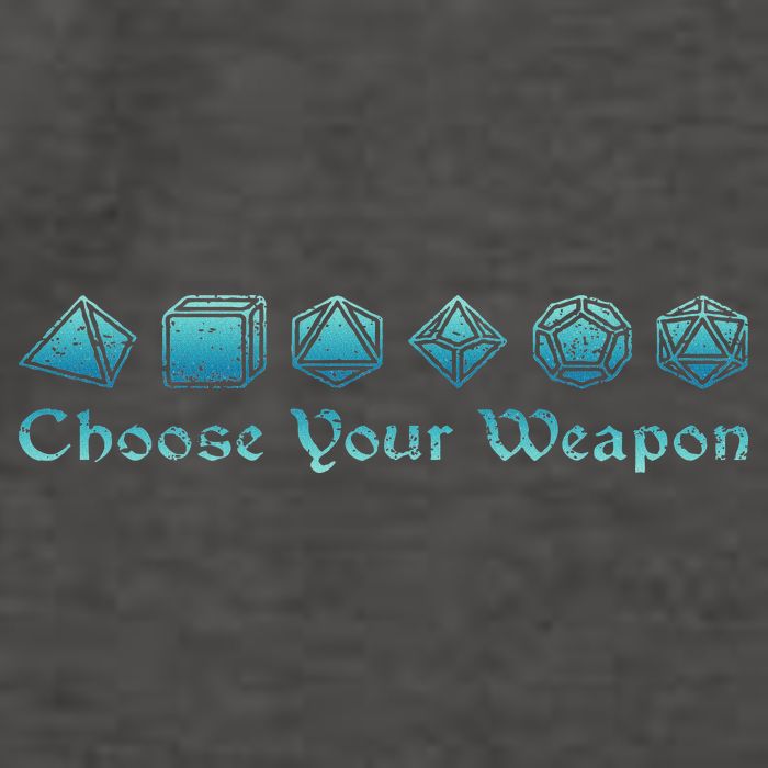 Rpg Choose Your Weapon Dice Rpg Vector Backpack