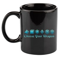 RPG Choose Your Weapon Dice   RPG  11oz C Handle Ceramic Mug