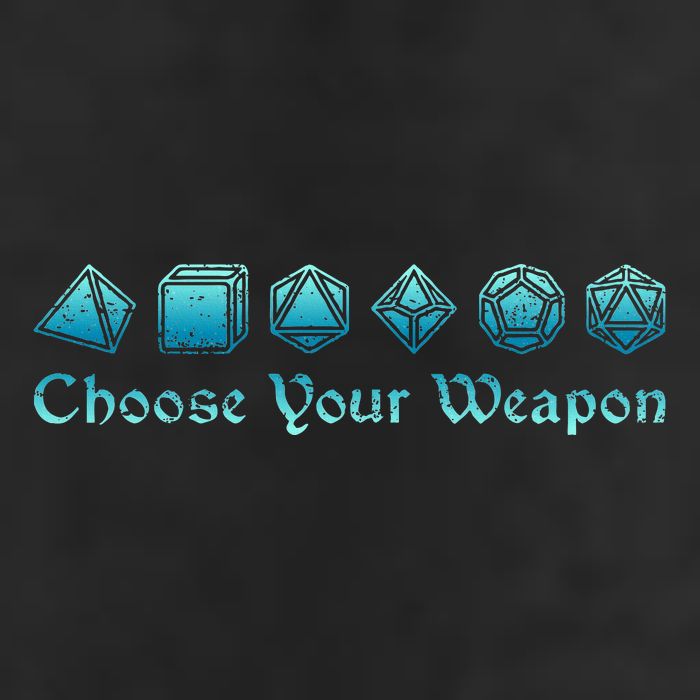 RPG Choose Your Weapon Dice   RPG  Crop Fleece Hoodie
