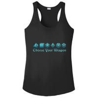 RPG Choose Your Weapon Dice   RPG  Ladies PosiCharge Competitor Racerback Tank