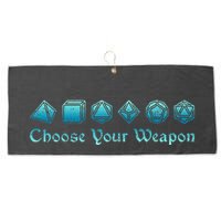 RPG Choose Your Weapon Dice   RPG  Large Microfiber Waffle Golf Towel