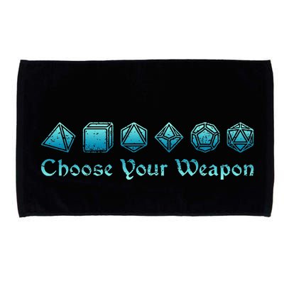 RPG Choose Your Weapon Dice   RPG  Microfiber Hand Towel
