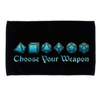 RPG Choose Your Weapon Dice   RPG  Microfiber Hand Towel