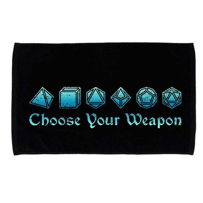 RPG Choose Your Weapon Dice   RPG  Microfiber Hand Towel