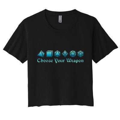 RPG Choose Your Weapon Dice   RPG  Crop Top