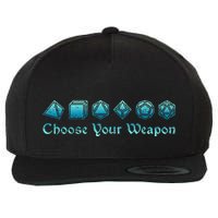 RPG Choose Your Weapon Dice   RPG  Wool Snapback Cap